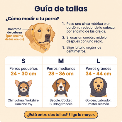 Silecan™ - Capucha Calmante Antirruido para Perros