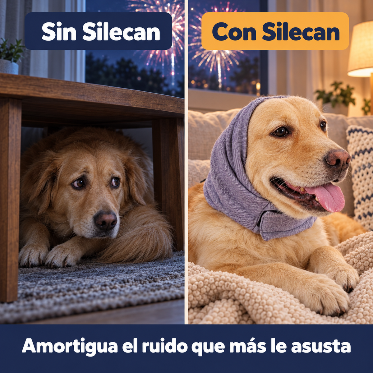 Silecan™ - Capucha Calmante Antirruido para Perros