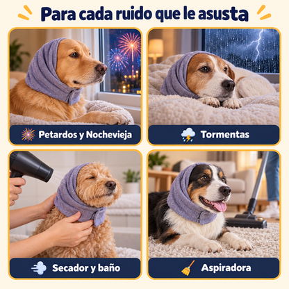 Silecan™ - Capucha Calmante Antirruido para Perros